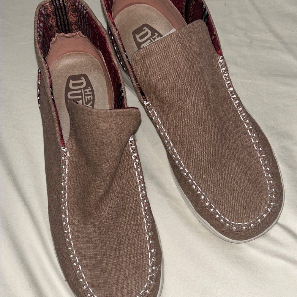 Hey Dude Brown and Red Ankle Boots - Picture 2 of 5